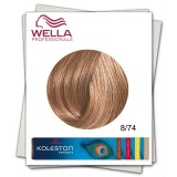 Vopsea Permanenta - Wella Professionals Koleston Perfect nuanta 8/74 blond deschis castaniu roscat 